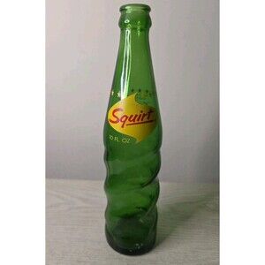 Squirt 10oz‎ Twisted Soda Pop Cola Bottle Vintage Green Glass